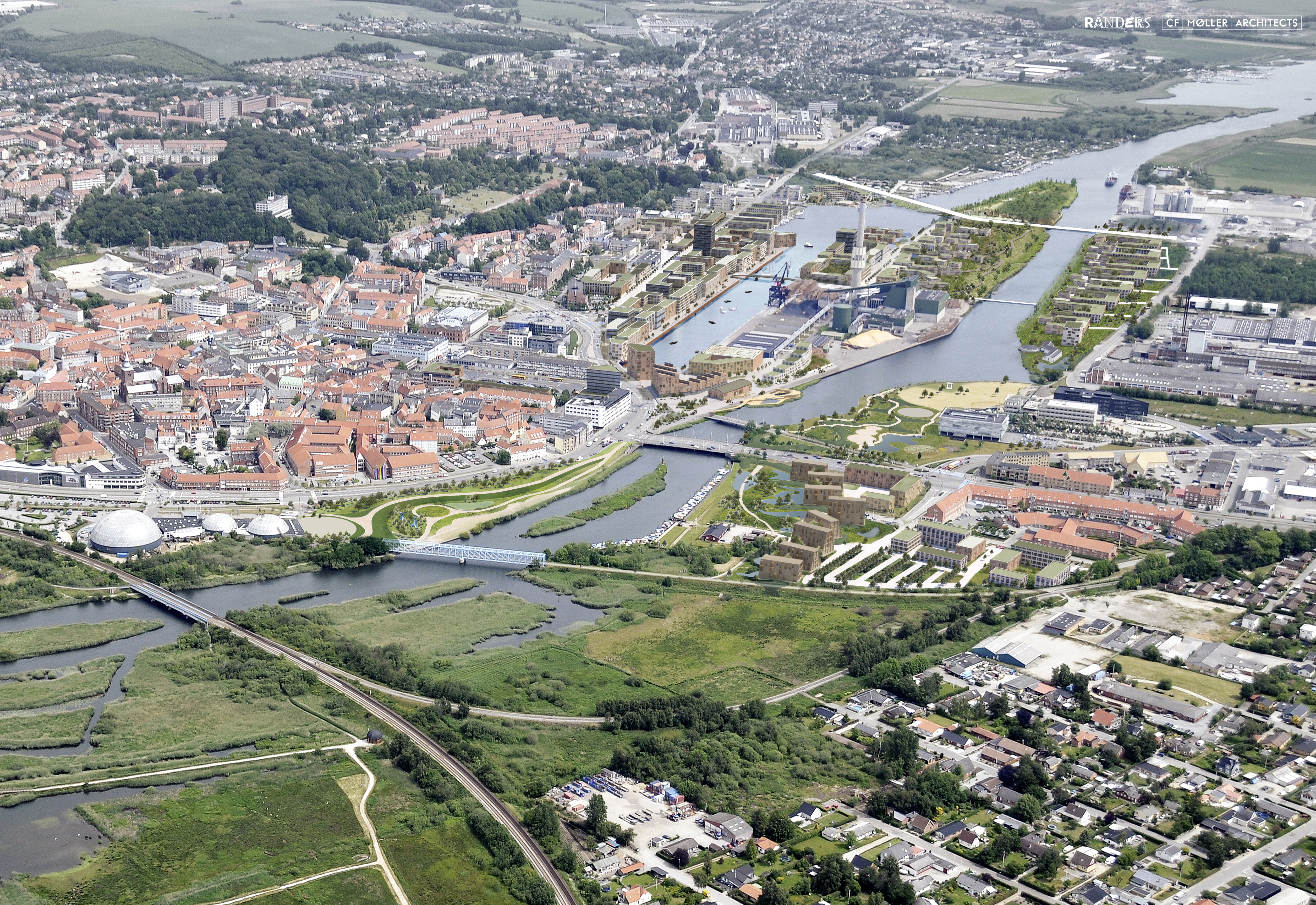 Flodbyen Randers Scenarie A