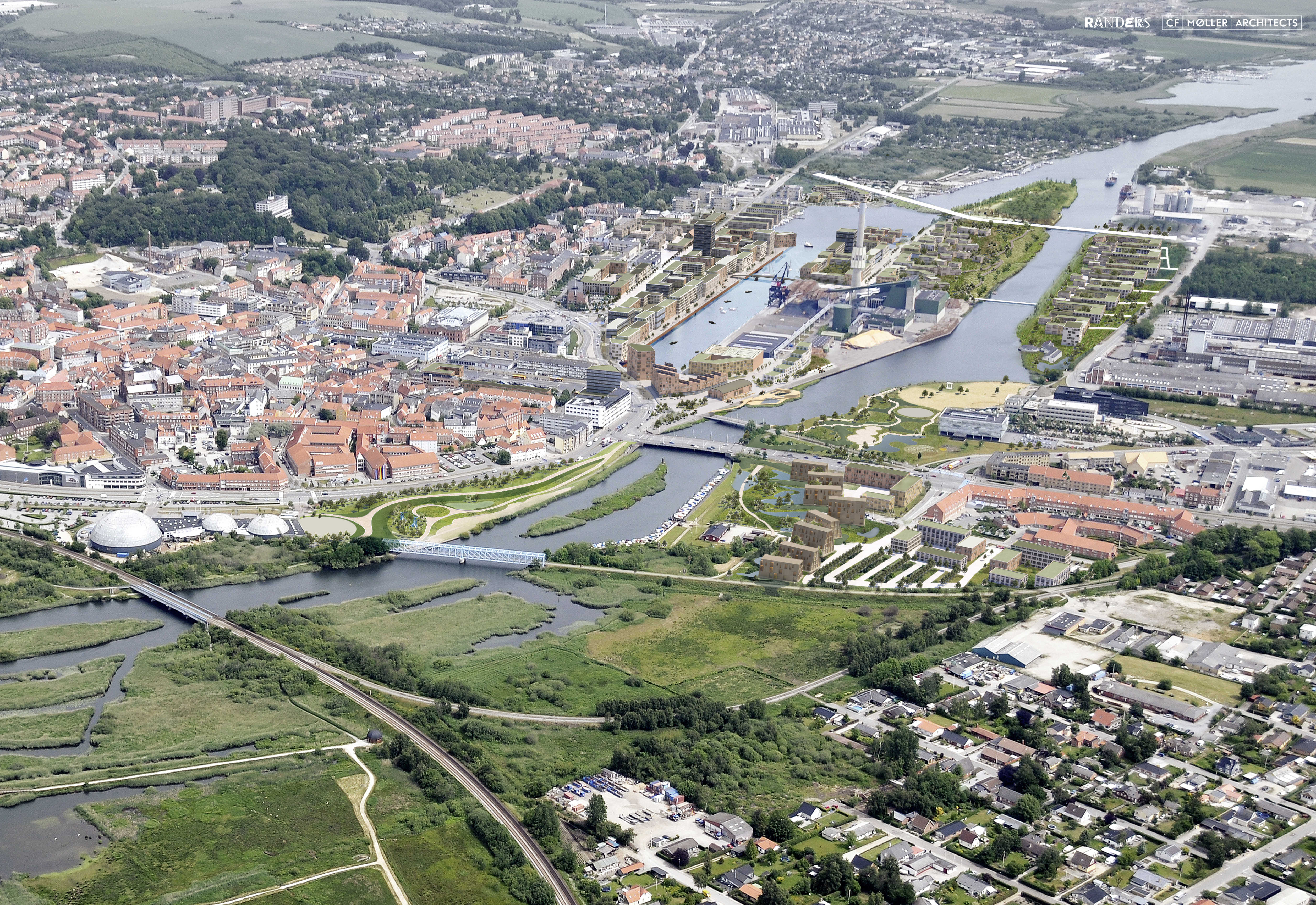 Flodbyen Randers Scenarie A
