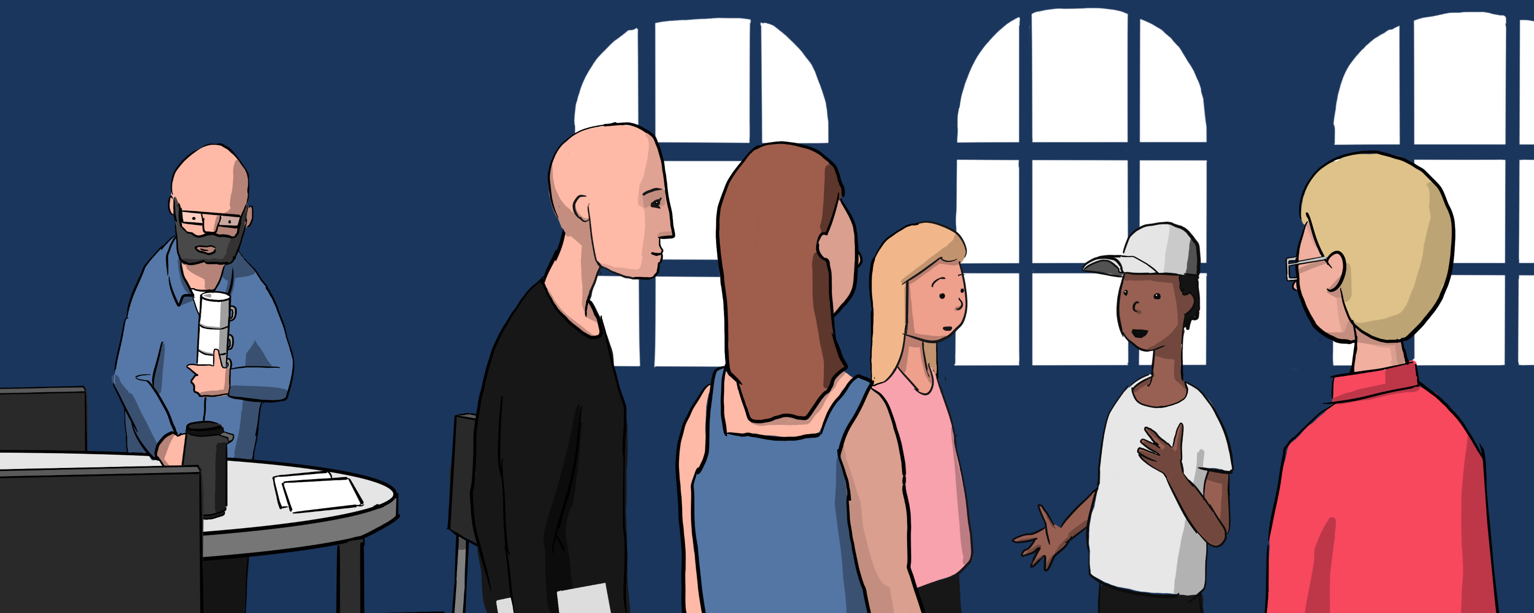 Illustration af skolebestyrelse