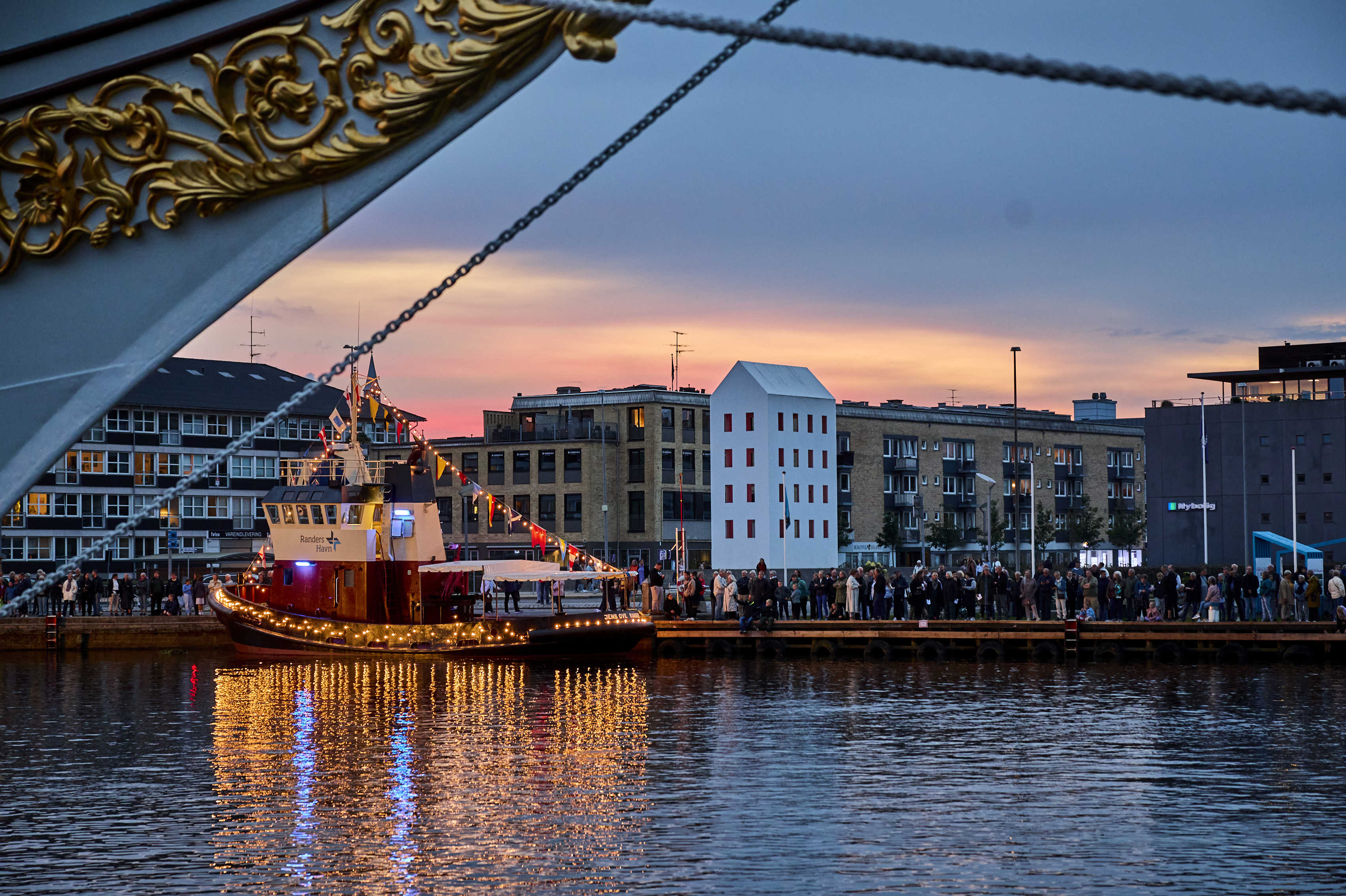 Dronningebesøg i Randers Kommune - på havnen