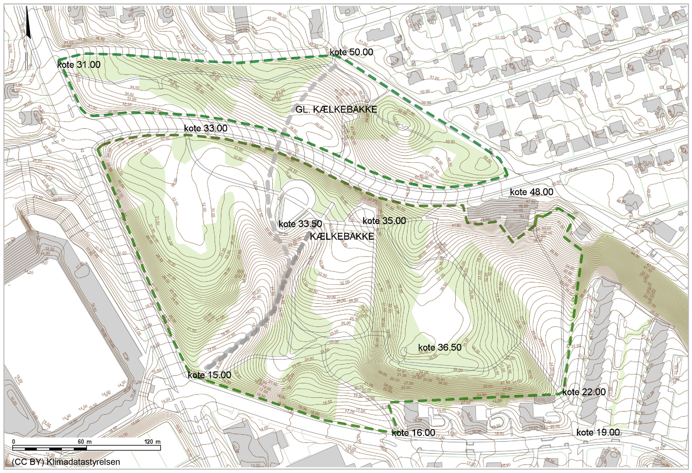 Illustrationsplan Vestparkens kælkebakker